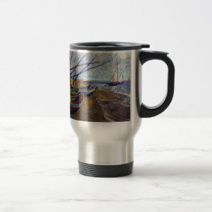 Caneca Térmica Barcos de Pesca em Praia
