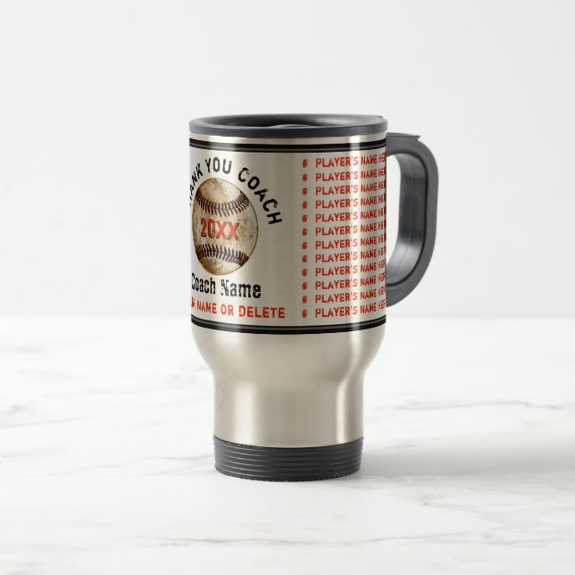 Caneca Térmica Base Personalizada Laranja e Preta (Frente Esquerda)