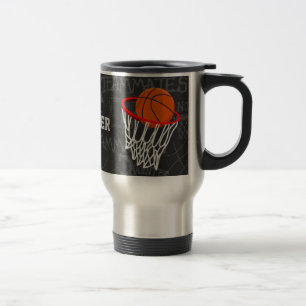 Caneca Térmica Basquetebol personalizado e aro do quadro