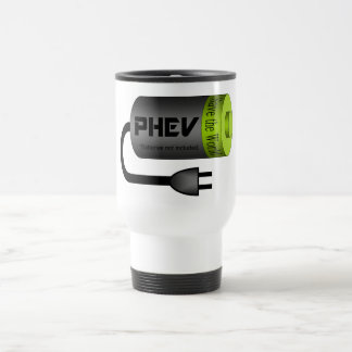 Caneca Térmica Bateria superior verde e tomada de PHEV