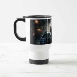 Caneca Térmica Batman Com Batmóvel Na Chuva