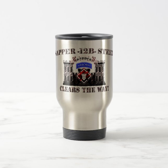 Caneca Térmica Bde do En do aço do Sapper 12B 20os transportados (Centro)