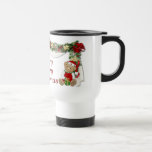 Caneca Térmica Beary Felry Christmas<br><div class="desc">Berry Feliz Natal Teddyurdos e festivos. Ursos-miúdos vestidos de férias. O menino está vestindo um chapéu de Papai Noel. A ursinho tem um biscoito de pão de gengibre. Ideia de presente sazonal divertida</div>