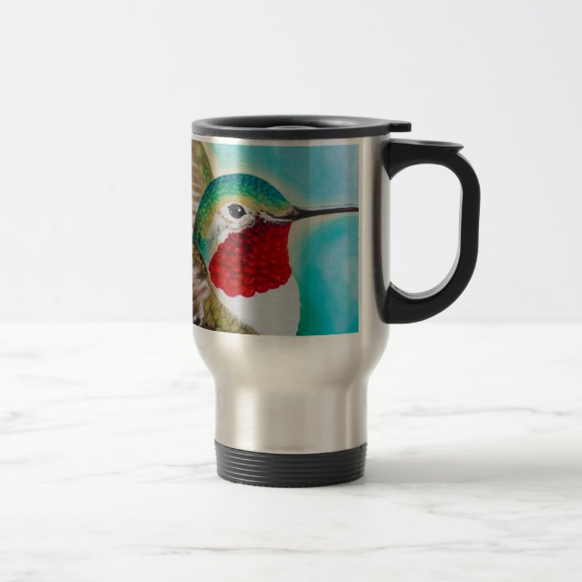 Caneca Térmica Beija-flor-branca (Direita)