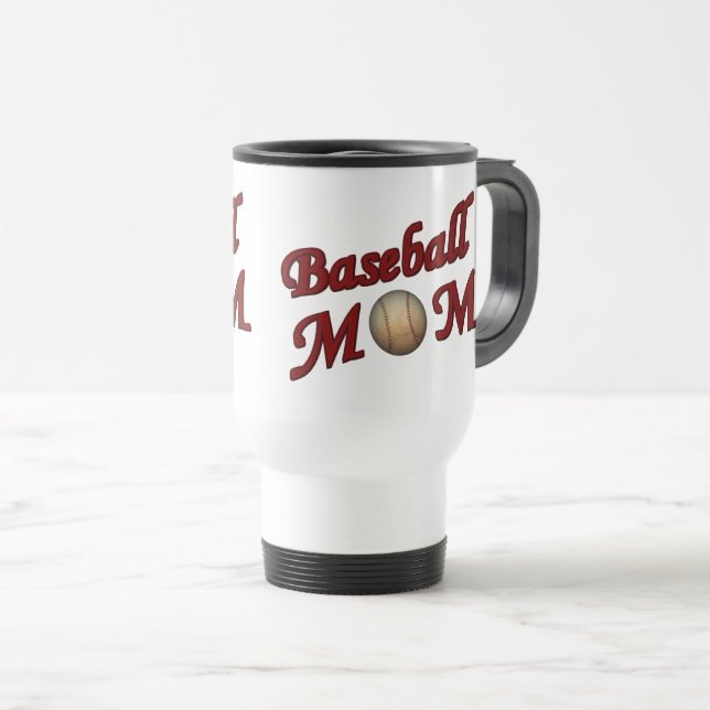 Caneca Térmica Beisebol Mãe Cute (Frente Esquerda)