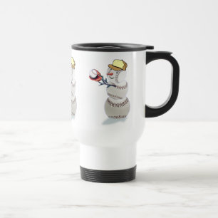 Caneca Térmica Beisebol Snowman Natal
