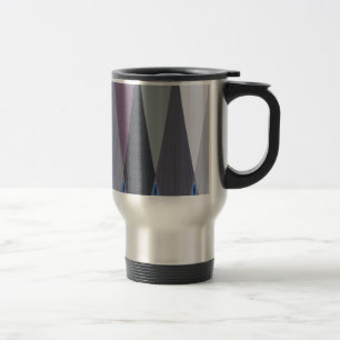 Caneca Térmica Bela Arte de Impressão de Design Chevron Incrível