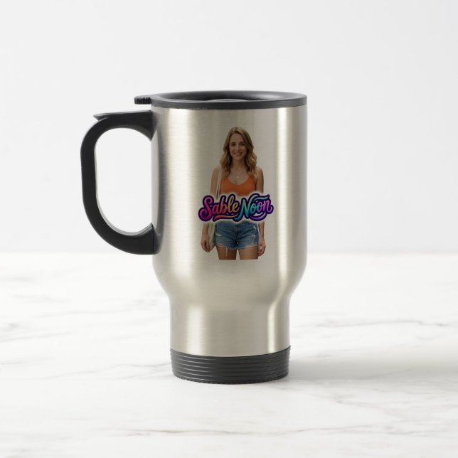 Caneca Térmica Beleza do Meio-Dia Sable Pose #1 (Esquerda)