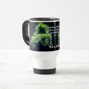 Caneca Térmica Beleza na Natureza Vinha Citação Inspirativa