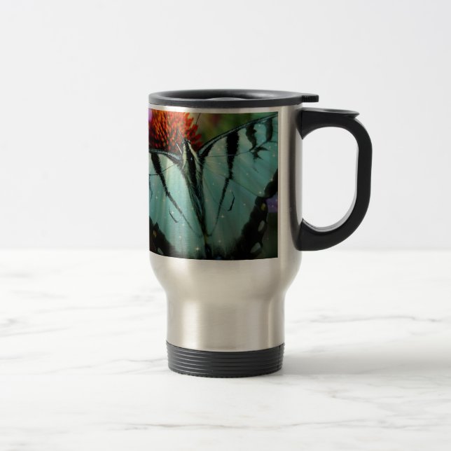 Caneca Térmica Belo Turquesa Borboleta (Direita)