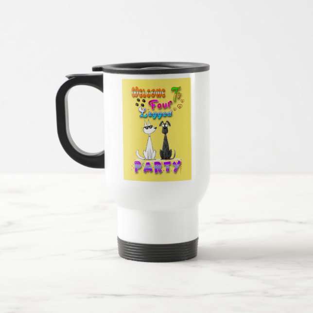 Caneca Térmica Bem-Vindo A Quatro Festas De Perna (Esquerda)