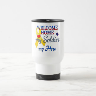 Caneca Térmica Bem-vindo ao lar Meu Soldado Meu Herói