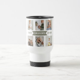 Caneca Térmica Best Grandpa Ever – Personalized Photos Travel Mug