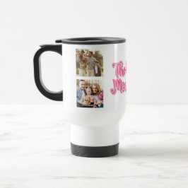 Caneca Térmica Best Mom Ever | Custom 3 Photo Collage