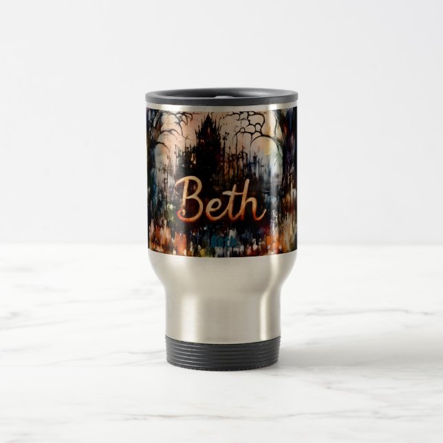 Caneca Térmica BETH ~ Halloween ~ (Centro)