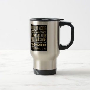 Caneca Térmica Bíblia escritural cristã - 4:6 dos Philippians