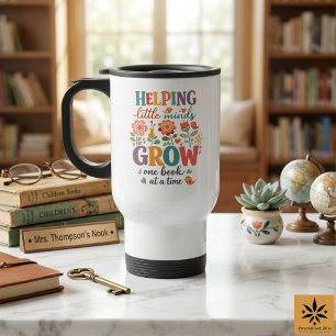 Caneca Térmica Bibliotecário Escolar Personalizado Escola Feliz