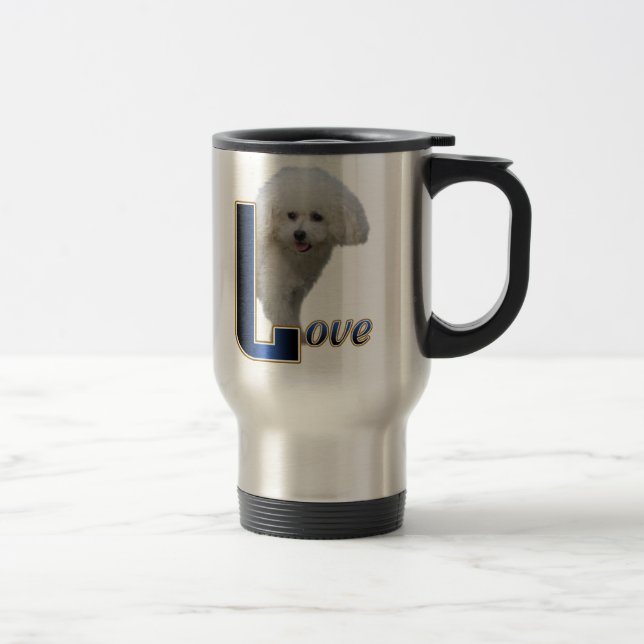 Caneca Térmica Bichon Frise Love (Direita)