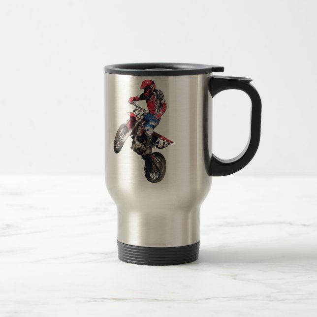 Caneca Térmica Bicicleta vermelha da sujeira (Direita)