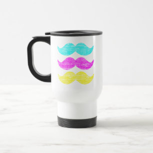 Caneca Térmica Bigodes CMY (estilo letterpress)