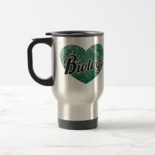 Caneca Térmica Biologia Retro Coração Blackboard Amor