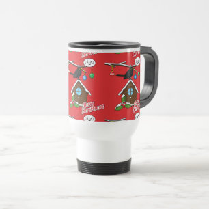 Caneca Térmica Bird House Feliz Natal