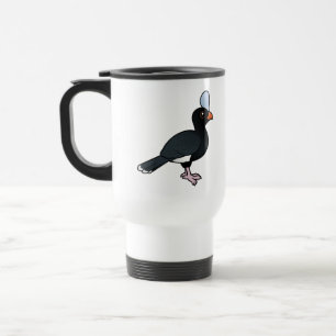 Caneca Térmica Birdorable Curassow protegido com capacete