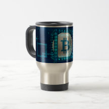 Bitcurrency Cryptocurrency Blocchain Blue Silver