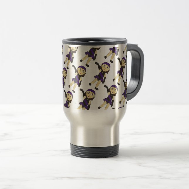 Caneca Térmica Black Purple Dancer Dance Teacher Considerando (Frente Esquerda)