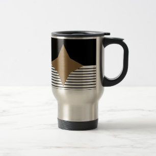 Caneca Térmica Black White Colorblock e Brown Diamond