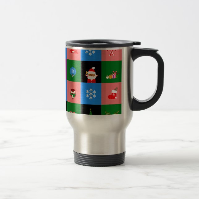 Caneca Térmica bloco colorobloco africano santa (Direita)