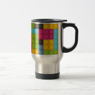 Caneca Térmica blocos de construção rosa