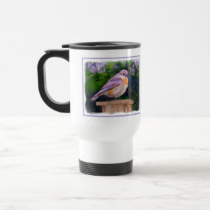 Caneca Térmica Bluebird oriental na neve - Foto original