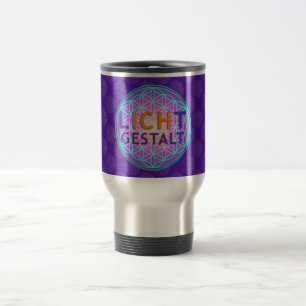 Caneca Térmica Blume Des Lebens Lichtgestalt   padrão violeta