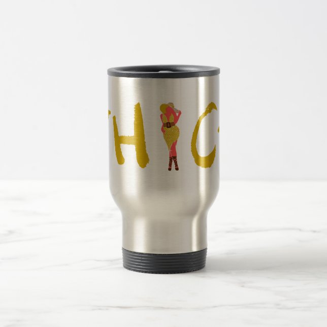Caneca Térmica Boa Mulher Espessa na Bolinhas Vestida (Centro)