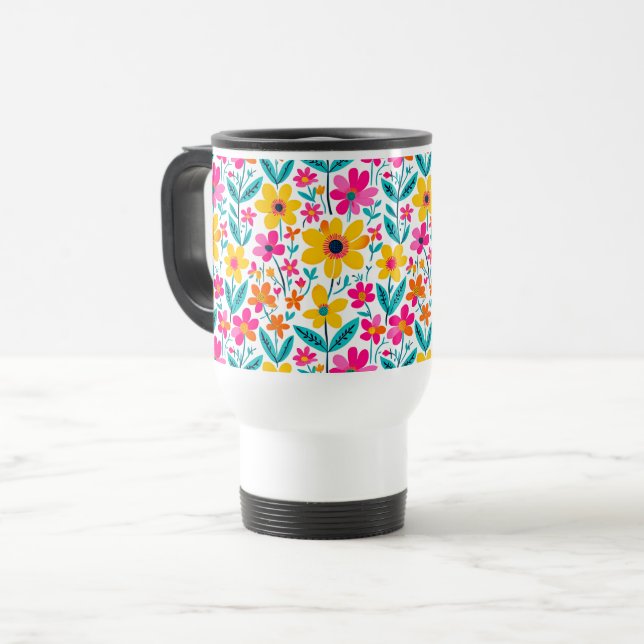 Caneca Térmica Bold Bloom Small (Frente Esquerda)