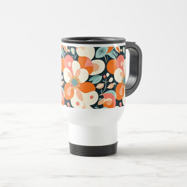 Caneca Térmica Bold Floral Small (Frente Esquerda)