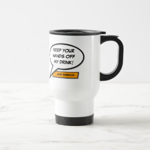 Caneca Térmica Bolha de Fala de Mensagem Divertida Revista em Qua