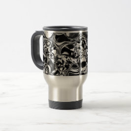 Caneca Térmica Bolhas de prata com tom de vidro ou metal