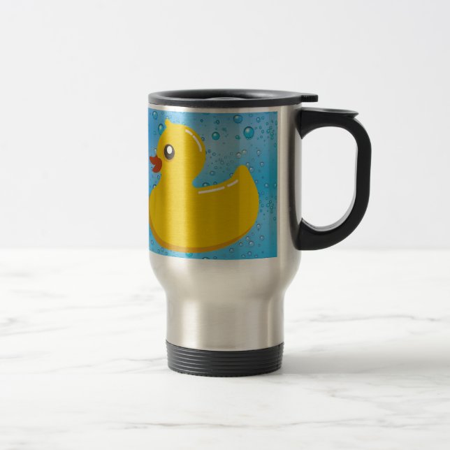 Caneca Térmica Bolhas Ducky/azuis de borracha bonitos (Direita)