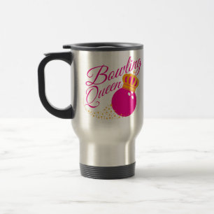 Caneca Térmica Boliche Rainha design Engraçado Presente Para Garo