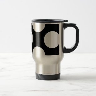 Caneca Térmica Bolinhas (preto e branco) Qualquer tamanho persona