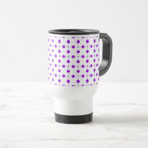 Caneca Térmica Bolinhas Roxas, Padrão de Bolinhas, Pontos, Pontos