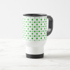 Caneca Térmica Bolinhas verdes, padrão de Bolinhas, pontos, ponto