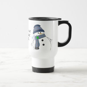 Caneca Térmica Boneco de Neve Gorducho com Dito