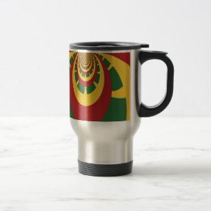 Caneca Térmica Bonita e Incrível Impressão de Arte de Cores Massa