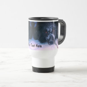 Caneca Térmica Bonito de Collie à Frente de Neve Personalizado