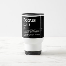 Caneca Térmica Bônus Pessoalizado Pai Padrasto Definição Preto