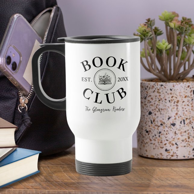 Caneca Térmica Book Lovers Book Club Personalizado (Criador carregado)