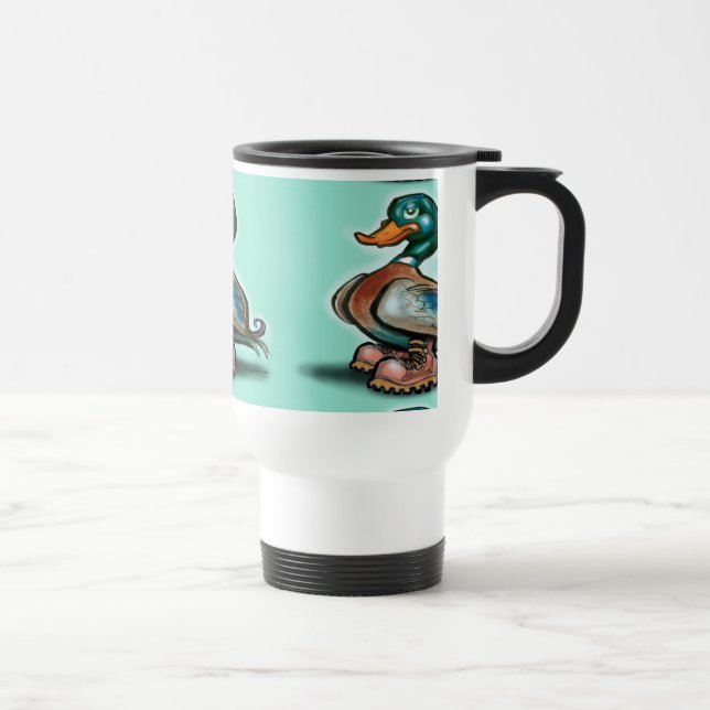 Caneca Térmica Boots do Pato no Trabalho (Direita)